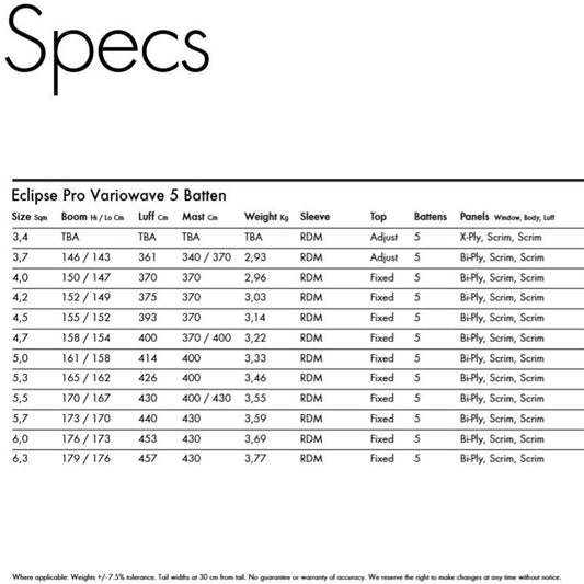 Goya Eclipse Pro Variowave 5 Batten 2023 Amarilla