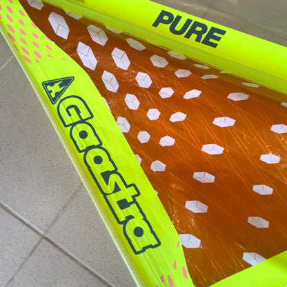 Gaastra Pure 4.8 2019 - detalle tejido naranja con marcas de uso