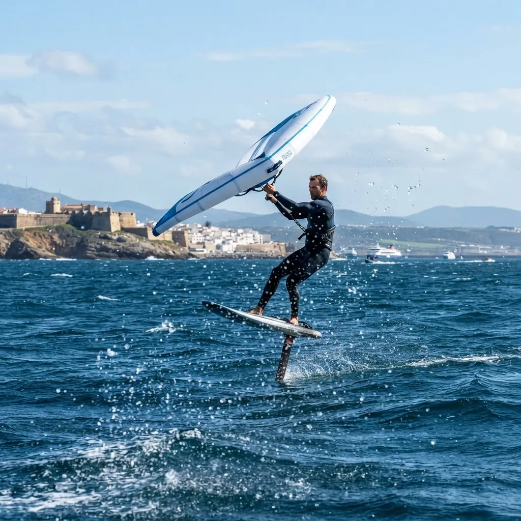 Foil action in Tarifa